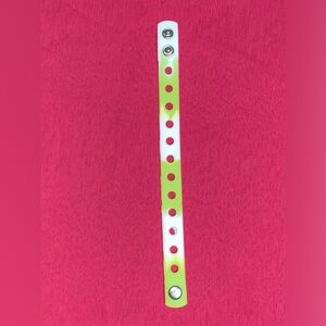 (10 for $15) Light Green & White Croc Charm Bracelets for Adults